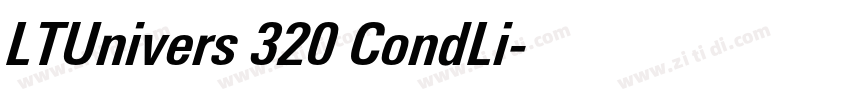 LTUnivers 320 CondLi字体转换